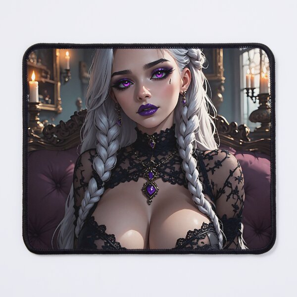 Item preview, Hot Halloween Anime Babe Goth Mommy Waifu Woman designed and sold by Your New Fixation.