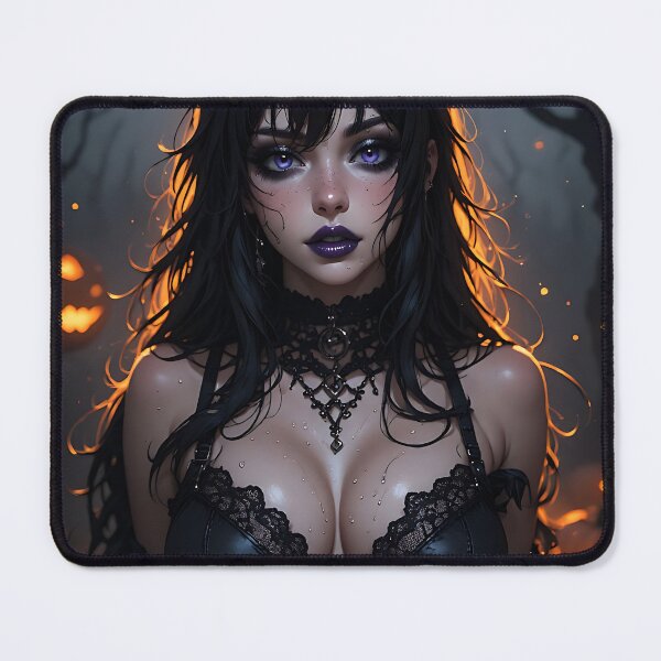 Item preview, Hot Halloween Anime Babe Goth Mommy Waifu Woman designed and sold by Your New Fixation.
