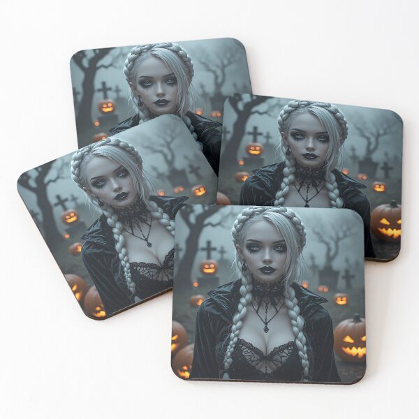 Item preview, Hot Halloween Anime Babe Goth Mommy Waifu Woman designed and sold by Your New Fixation.