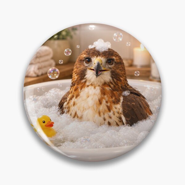 Item preview, Red Tailed Hawk Bathtub Bubble Soak designed and sold by Sillytoe.