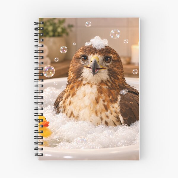 Item preview, Red Tailed Hawk Bathtub Bubble Soak designed and sold by Sillytoe.