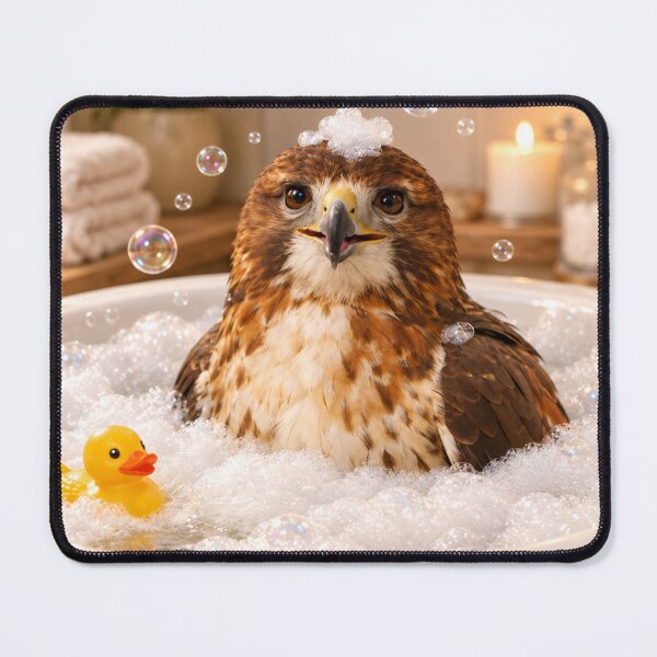 Item preview, Red Tailed Hawk Bathtub Bubble Soak designed and sold by Sillytoe.