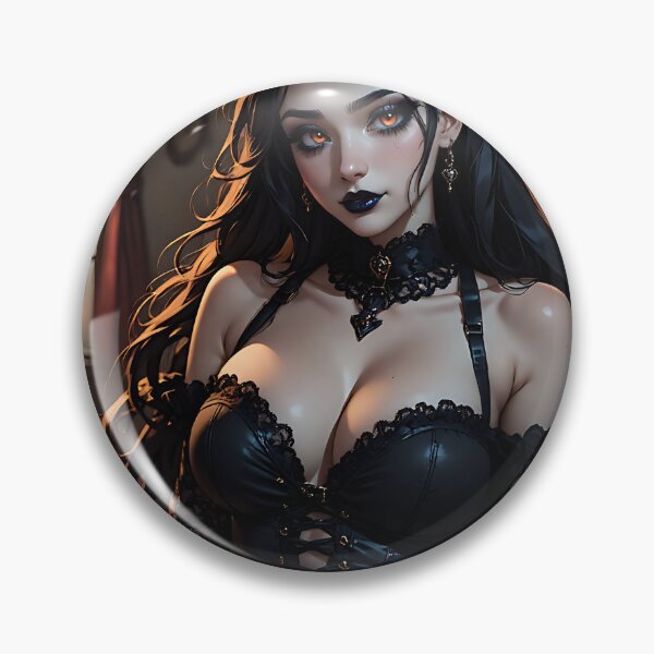 Item preview, Hot Halloween Anime Babe Goth Mommy Waifu Woman designed and sold by Your New Fixation.