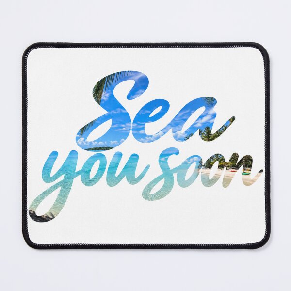 Item preview, Sea You Soon - Tropical Beach Typography Design designed and sold by IsleAmore.