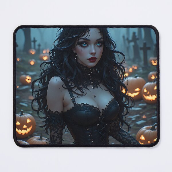 Item preview, Hot Halloween Anime Babe Goth Mommy Waifu Woman designed and sold by Your New Fixation.