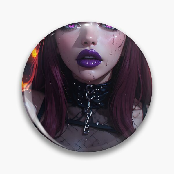 Item preview, Hot Halloween Anime Babe Goth Mommy Waifu Woman designed and sold by Your New Fixation.