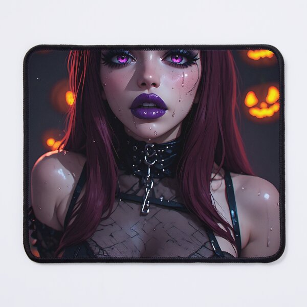 Item preview, Hot Halloween Anime Babe Goth Mommy Waifu Woman designed and sold by Your New Fixation.