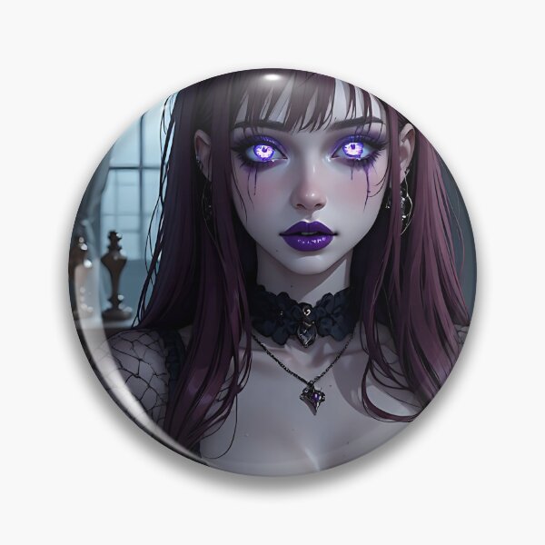 Item preview, Hot Halloween Anime Babe Goth Mommy Waifu Woman designed and sold by Your New Fixation.