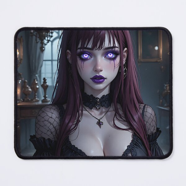 Item preview, Hot Halloween Anime Babe Goth Mommy Waifu Woman designed and sold by Your New Fixation.
