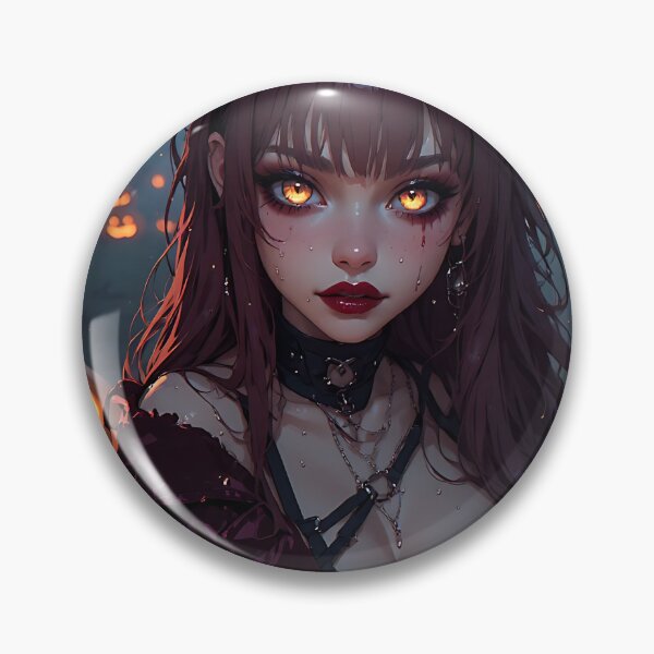 Item preview, Hot Halloween Anime Babe Goth Mommy Waifu Woman designed and sold by Your New Fixation.