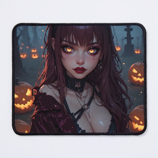 Item preview, Hot Halloween Anime Babe Goth Mommy Waifu Woman designed and sold by Your New Fixation.