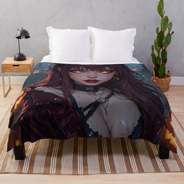 Item preview, Hot Halloween Anime Babe Goth Mommy Waifu Woman designed and sold by Your New Fixation.