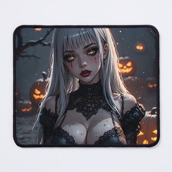 Item preview, Hot Halloween Anime Babe Goth Mommy Waifu Woman designed and sold by Your New Fixation.