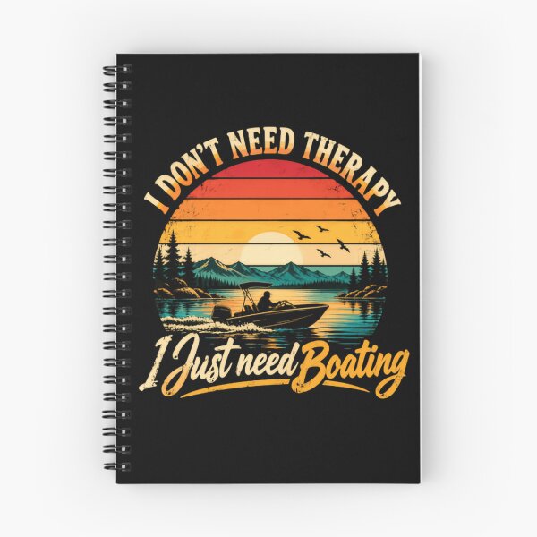 Item preview, I Don't Need Therapy I Just Need Boating Boater Fisherman Lake Life designed and sold by RetroMini2026.
