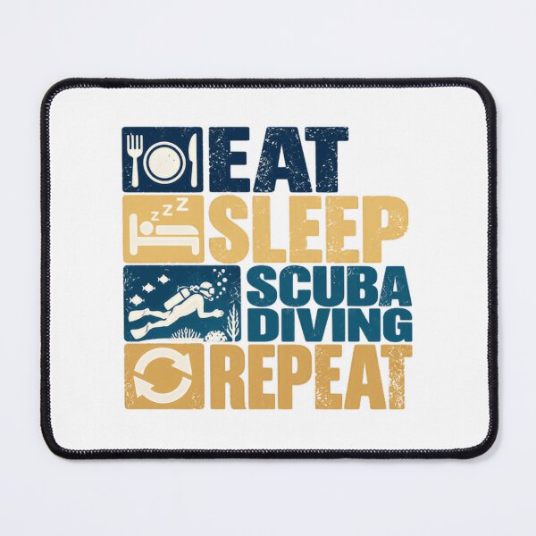 Item preview, Eat Sleep Scuba Diving Repeat Scuba Diver Underwater Hobby designed and sold by NeedForParks.