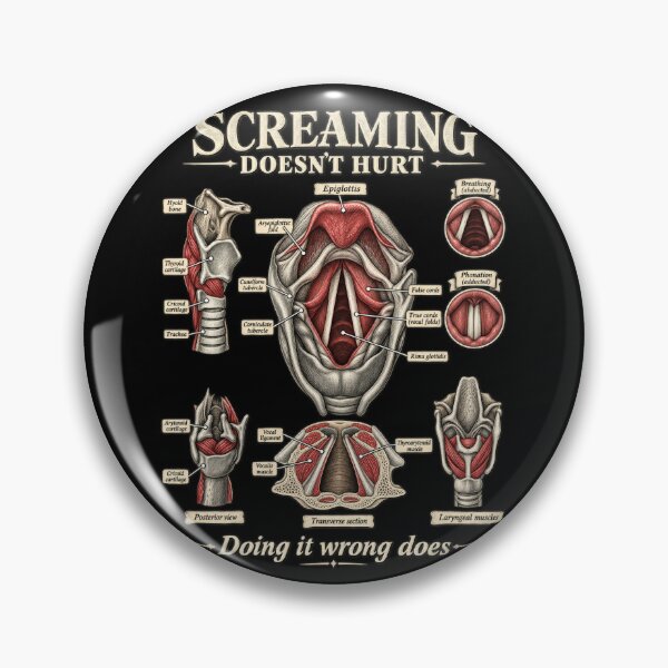 Item preview, Screaming Doesn't Hurt Doing It Wrong Does - Vocal Anatomy designed and sold by LottiesLuck.