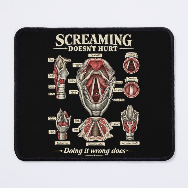 Item preview, Screaming Doesn't Hurt Doing It Wrong Does - Vocal Anatomy designed and sold by LottiesLuck.