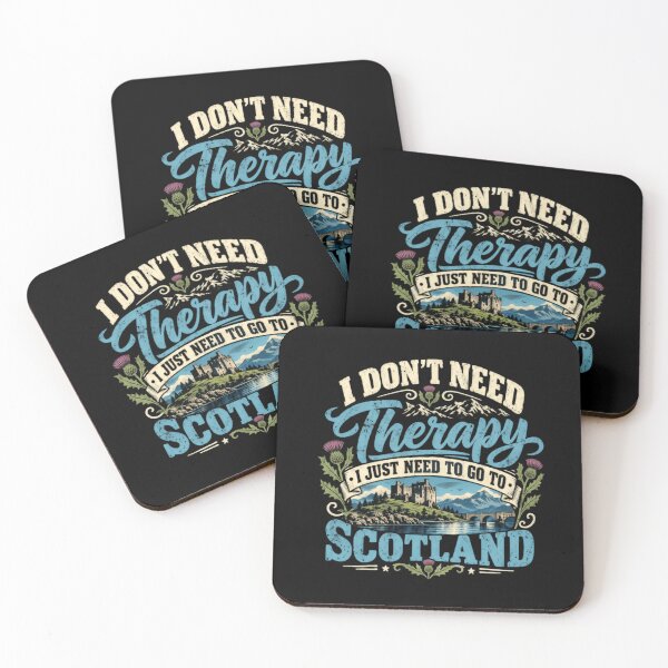 Item preview, I Don't Need Therapy I Just Need To Go To Scotland Scottish Travel Wanderlust Adventure designed and sold by RetroMini2026.