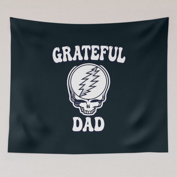 Item preview, Grateful Dad Classic Lightning Skull designed and sold by GulFlowerofLife.