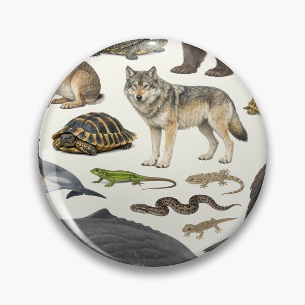 Item preview, Native Animals of Greece Retro Style Identification Chart designed and sold by kakarikihill.