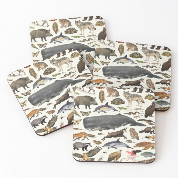 Item preview, Native Animals of Greece Retro Style Identification Chart designed and sold by kakarikihill.