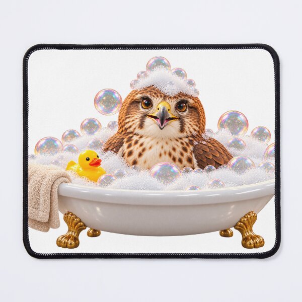 Item preview, Red Tailed Hawk Bathtub Duck Visit designed and sold by Sillytoe.