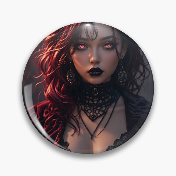 Item preview, Hot Halloween Anime Babe Goth Mommy Waifu Woman designed and sold by Your New Fixation.