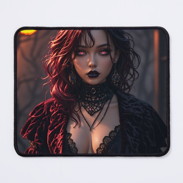 Item preview, Hot Halloween Anime Babe Goth Mommy Waifu Woman designed and sold by Your New Fixation.