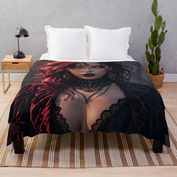 Item preview, Hot Halloween Anime Babe Goth Mommy Waifu Woman designed and sold by Your New Fixation.