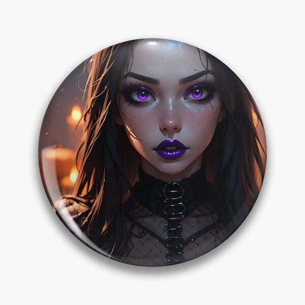 Item preview, Hot Halloween Anime Babe Goth Mommy Waifu Woman designed and sold by Your New Fixation.