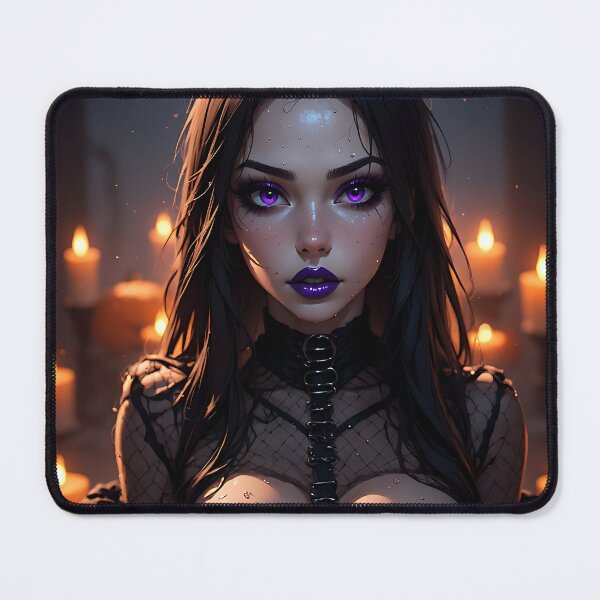 Item preview, Hot Halloween Anime Babe Goth Mommy Waifu Woman designed and sold by Your New Fixation.