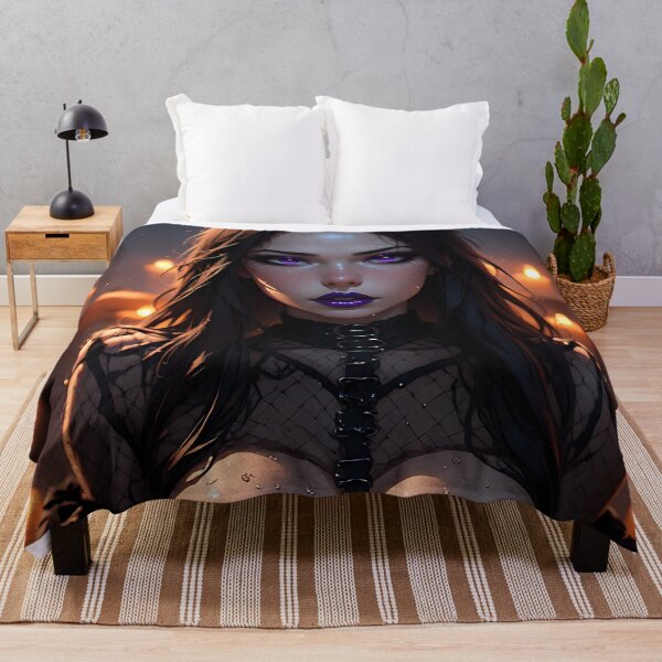 Item preview, Hot Halloween Anime Babe Goth Mommy Waifu Woman designed and sold by Your New Fixation.