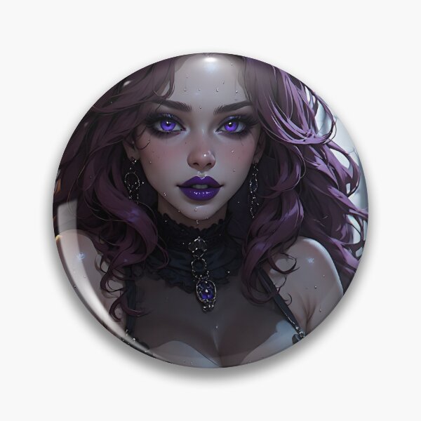 Item preview, Hot Halloween Anime Babe Goth Mommy Waifu Woman designed and sold by Your New Fixation.