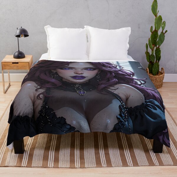 Item preview, Hot Halloween Anime Babe Goth Mommy Waifu Woman designed and sold by Your New Fixation.