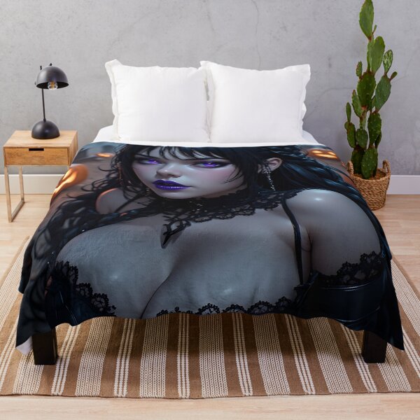 Item preview, Hot Halloween Anime Babe Goth Mommy Waifu Woman designed and sold by Your New Fixation.
