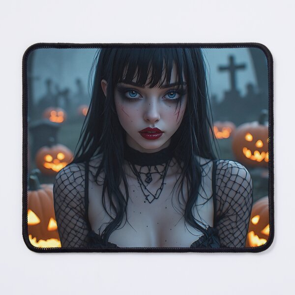 Item preview, Hot Halloween Anime Babe Goth Mommy Waifu Woman designed and sold by Your New Fixation.