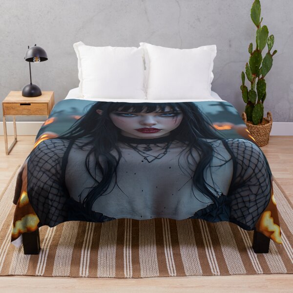 Item preview, Hot Halloween Anime Babe Goth Mommy Waifu Woman designed and sold by Your New Fixation.