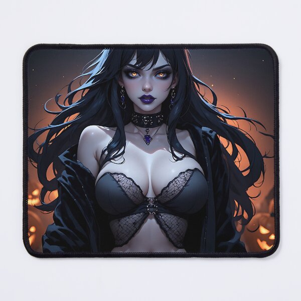 Item preview, Hot Halloween Anime Babe Goth Mommy Waifu Woman designed and sold by Your New Fixation.