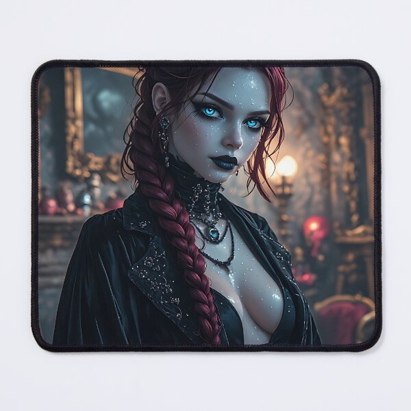 Item preview, Hot Halloween Anime Babe Goth Mommy Waifu Woman designed and sold by Your New Fixation.