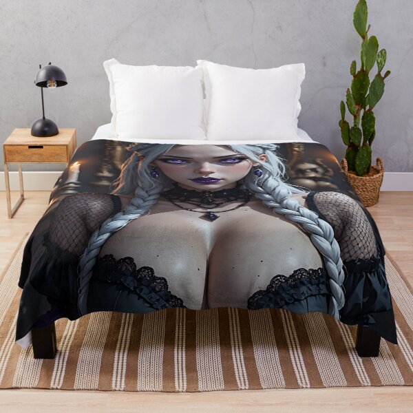 Item preview, Hot Halloween Anime Babe Goth Mommy Waifu Woman designed and sold by Your New Fixation.