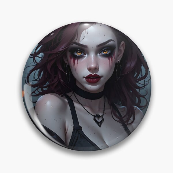 Item preview, Hot Halloween Anime Babe Goth Mommy Waifu Woman designed and sold by Your New Fixation.