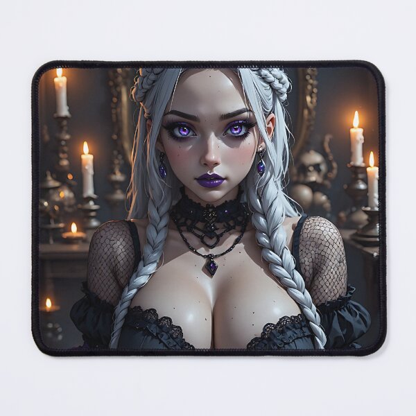 Item preview, Hot Halloween Anime Babe Goth Mommy Waifu Woman designed and sold by Your New Fixation.