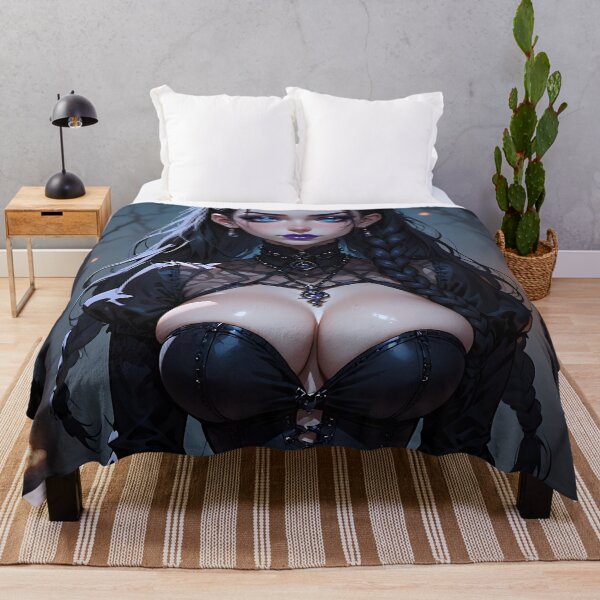 Item preview, Hot Halloween Anime Babe Goth Mommy Waifu Woman designed and sold by Your New Fixation.