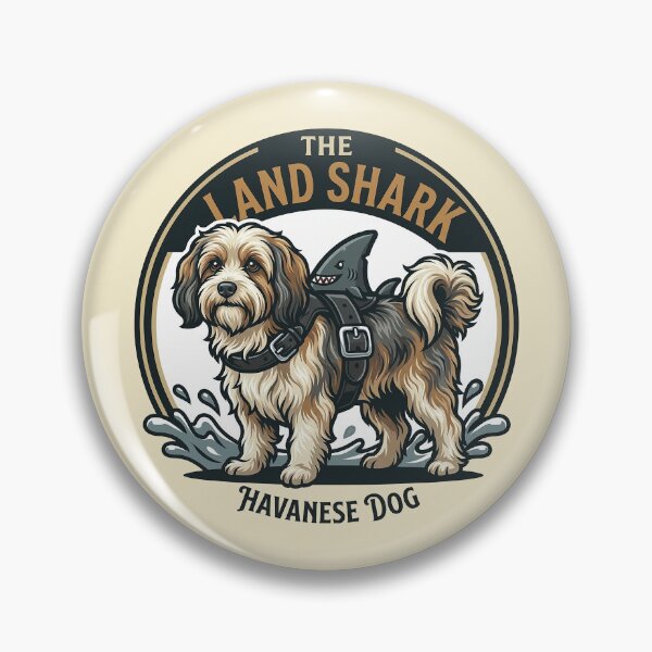Item preview, The Land Shark – Havanese Dog Design designed and sold by Vin  Zzep.