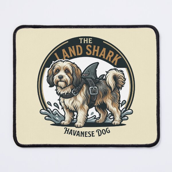 Item preview, The Land Shark – Havanese Dog Design designed and sold by Vin Zzep.