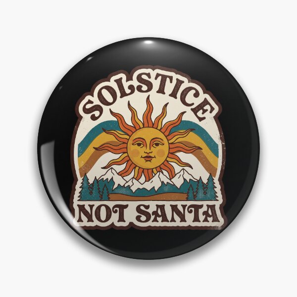 Item preview, Solstice, Not Santa — Retro 70s Pagan Yule designed and sold by TheCalmEdit.