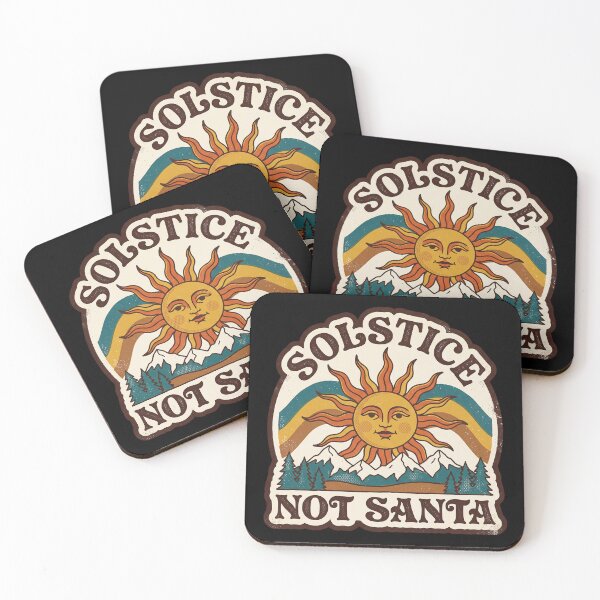 Item preview, Solstice, Not Santa — Retro 70s Pagan Yule designed and sold by TheCalmEdit.