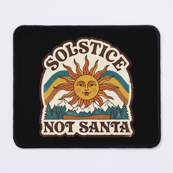 Item preview, Solstice, Not Santa — Retro 70s Pagan Yule designed and sold by TheCalmEdit.