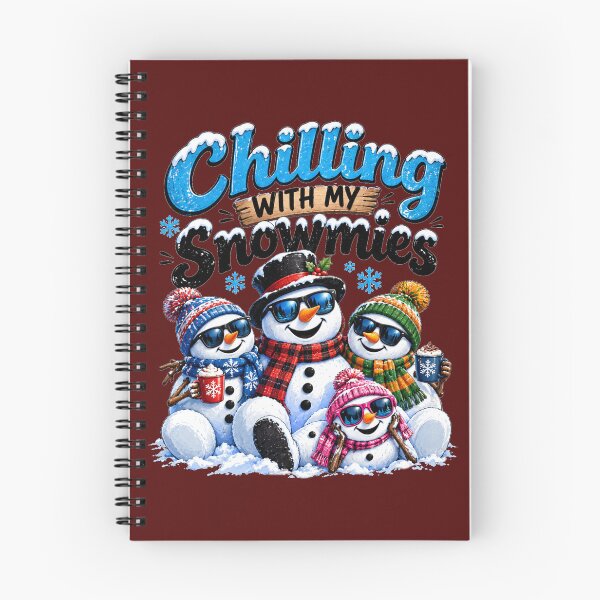 Item preview, Chilling With My Snowmies – Funny Snowman Family Winter Holiday Art designed and sold by Evelashop.