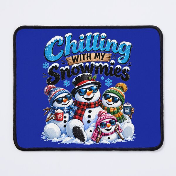 Item preview, Chilling With My Snowmies – Funny Snowman Family Winter Holiday Art designed and sold by Evelashop.